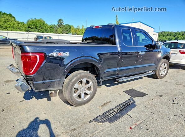 1FTEX1EP2MFC90421 2021 FORD F150 Черный Задняя правая четверть