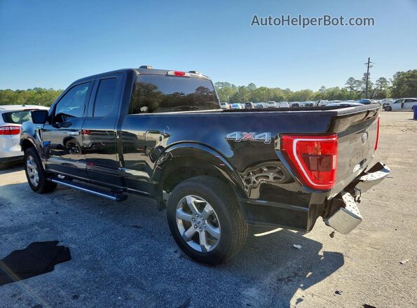 1FTEX1EP2MFC90421 2021 FORD F150 Черный Задняя левая четверть