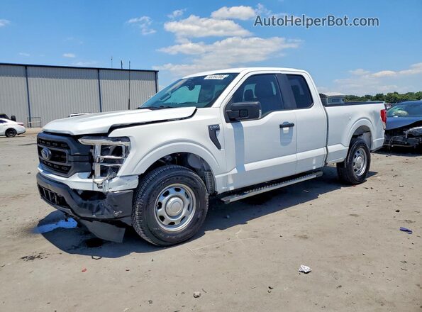 1FTEX1EP2NKE09996 2022 FORD F150 White Առջևի ձախ երեք քառորդ տեսարան