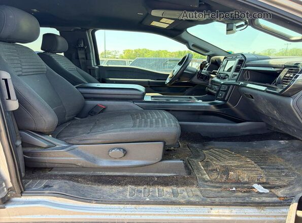 1FTEX1EP3MFC90380 2021 FORD F150 Gray Vista frontal