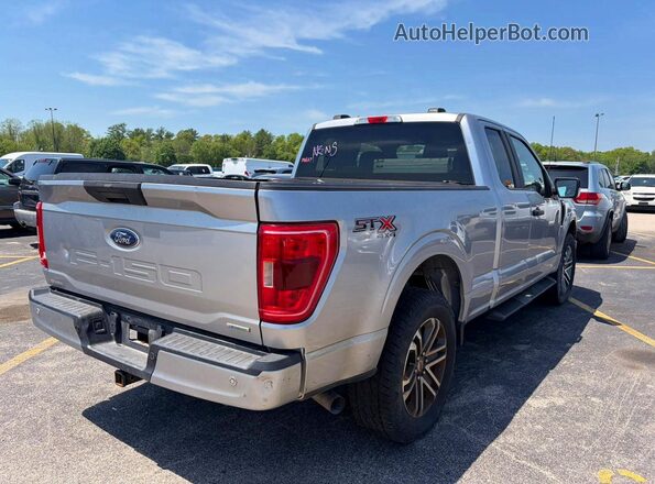 1FTEX1EP3MFC90380 2021 FORD F150 Gray Delantero derecho