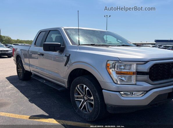 1FTEX1EP3MFC90380 2021 FORD F150 Silver წინა მარჯვენა