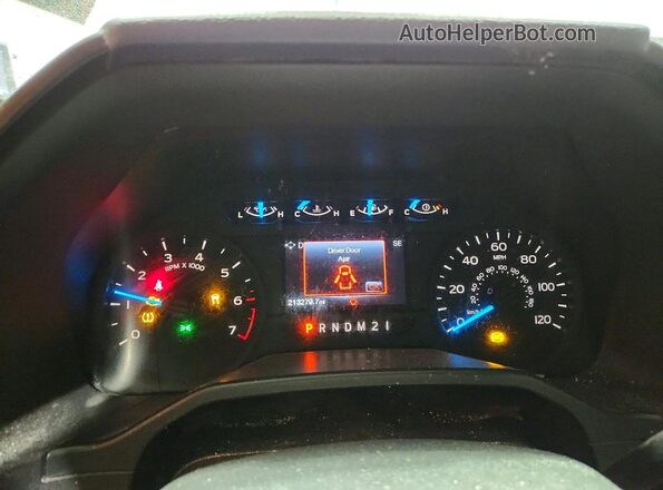 1FTEX1EP4GFB12787 2016 FORD F150 Blue Вид щитка приладів
