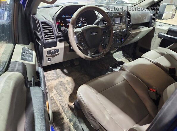 1FTEX1EP4GFB12787 2016 FORD F150 Blue Вид панелі приладів