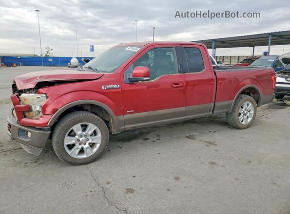 1FTEX1EP5GKE65241 2016 FORD F150 Maroon Передня ліва чверть