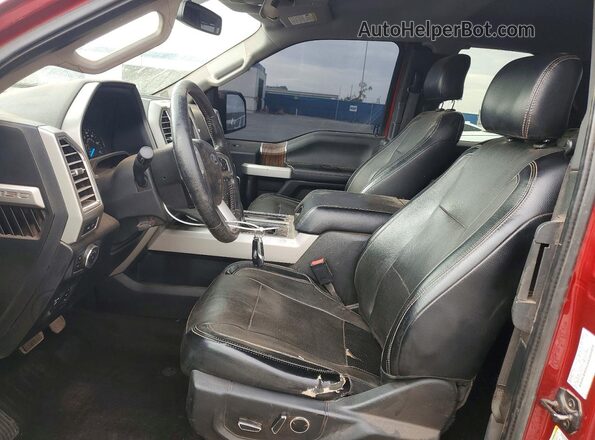 1FTEX1EP5GKE65241 2016 FORD F150 Maroon Вид салону спереду