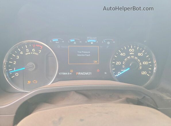 1FTEX1EP5GKE65241 2016 FORD F150 Maroon Вид щитка приладів