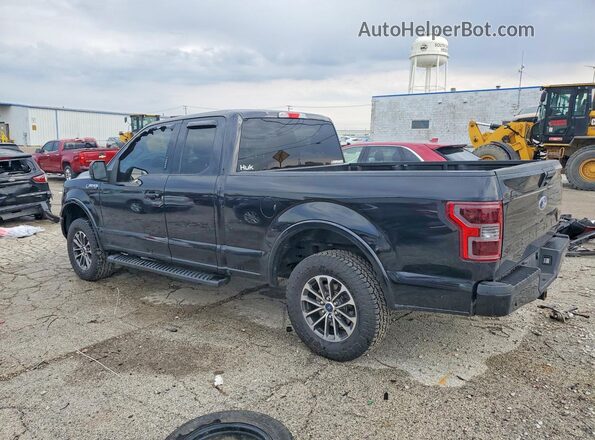 1FTEX1EP5KKD53340 2019 FORD F150 Black Հետևի ձախ