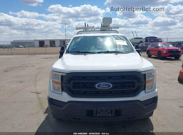 1FTEX1EP5MKE59113 2021 FORD F150 White Widok z przodu