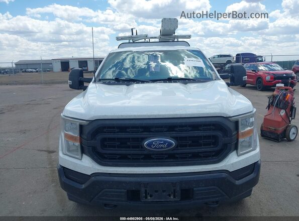1FTEX1EP5MKE59113 2021 FORD F150 White Widok zestawu wskaźników