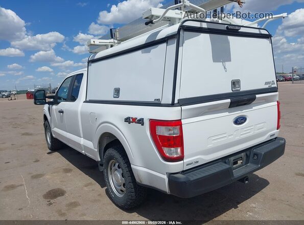 1FTEX1EP5MKE59113 2021 FORD F150 White Tył lewy