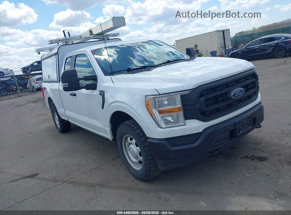 1FTEX1EP5MKE59113 2021 FORD F150 White Przód prawy