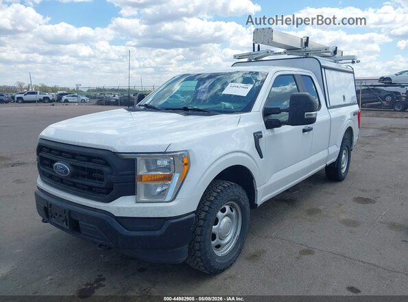 1FTEX1EP5MKE59113 2021 FORD F150 White Przód lewy