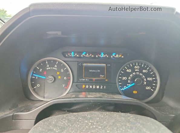 1FTEX1EP6HFA88249 2017 FORD F150 Серый Вид щитка приборов
