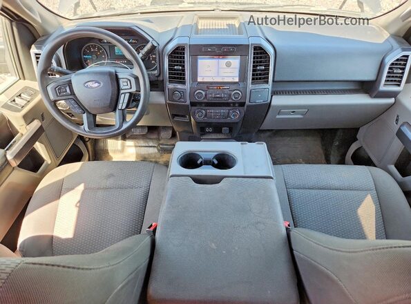 1FTEX1EP6KKD45375 2019 FORD F150 Серый Вид панели приборов