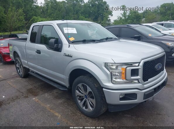1FTEX1EP7KKE48224 2019 FORD F150 Серебряный Передняя правая четверть