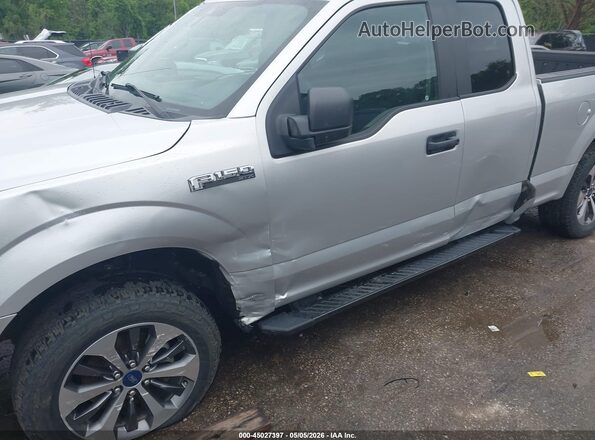 1FTEX1EP7KKE48224 2019 FORD F150 Серебряный Вид спереди