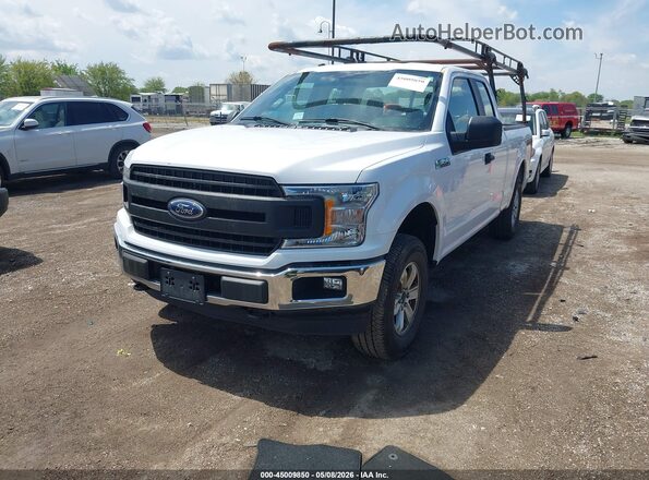 1FTEX1EP8JKD41889 2018 FORD F150 White Vista tres cuartos delantera izquierda