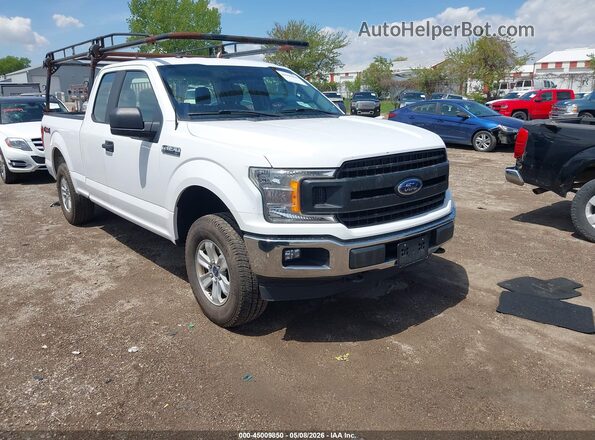 1FTEX1EP8JKD41889 2018 FORD F150 White Delantero derecho