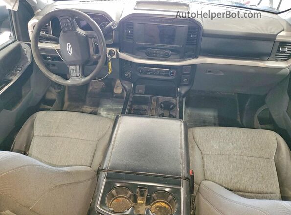 1FTEX1EP8MKE05921 2021 FORD F150 Белый Вид панели приборов