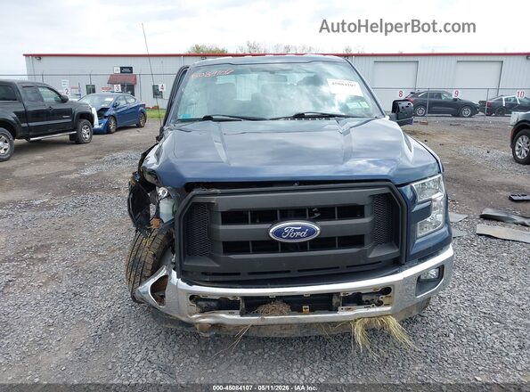 1FTEX1EP9GFC95720 2016 FORD F150 Синий Вид щитка приборов