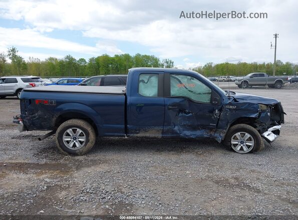 1FTEX1EP9GFC95720 2016 FORD F150 Синий Вид задней части салона