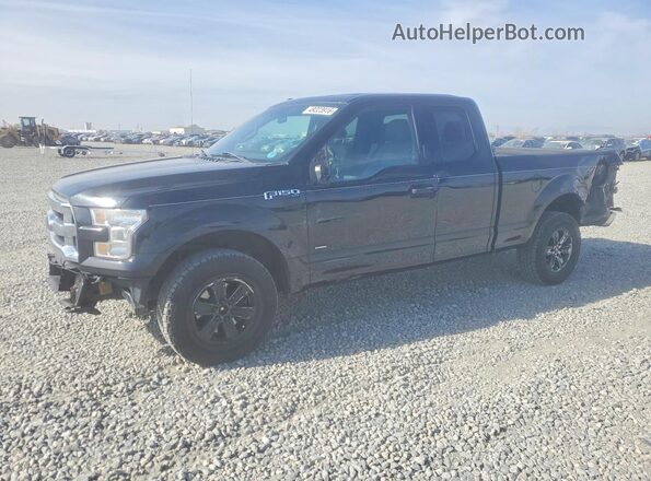 1FTEX1EP9HFC46454 2017 FORD F150 Черный Передняя левая четверть