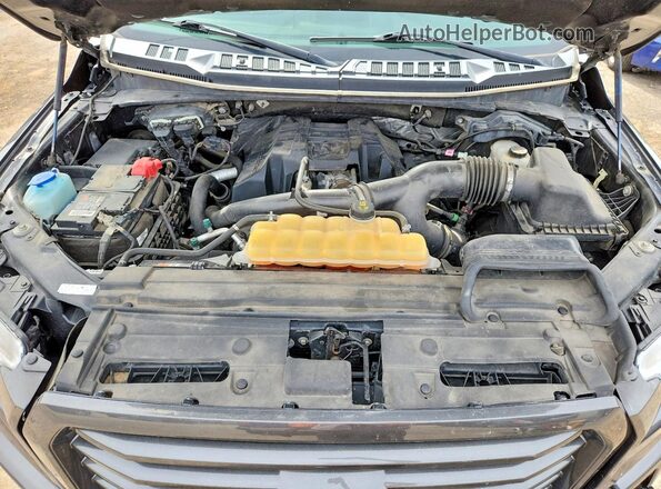 1FTEX1EP9HKC44713 2017 FORD F150 Угольный Вид задней части салона