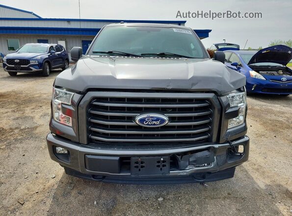 1FTEX1EP9HKC44713 2017 FORD F150 Угольный Вид спереди