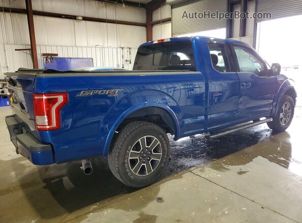 1FTEX1EP9HKC44856 2017 FORD F150 Синий Задняя правая четверть