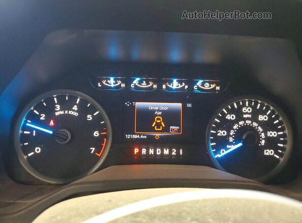 1FTEX1EP9HKC44856 2017 FORD F150 Синий Вид щитка приборов
