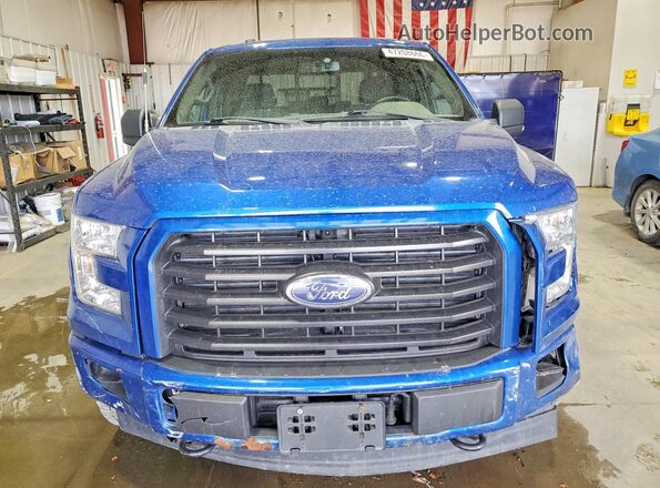 1FTEX1EP9HKC44856 2017 FORD F150 Синий Вид спереди