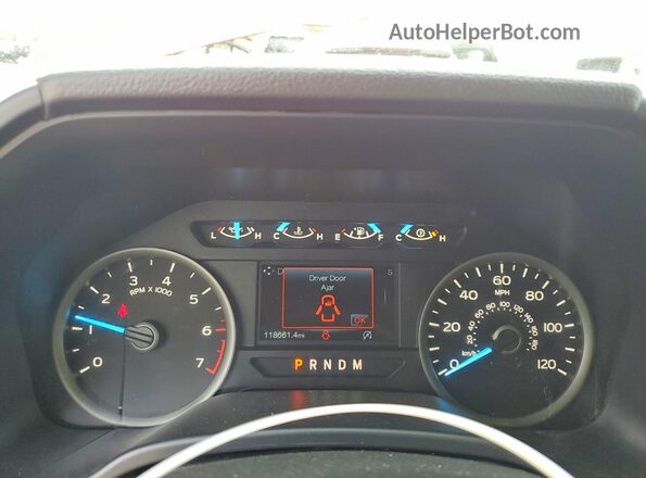 1FTEX1EP9JFE68613 2018 FORD F150 Красный Вид щитка приборов