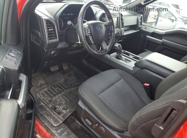 1FTEX1EP9JFE68613 2018 FORD F150 Красный Вид панели приборов