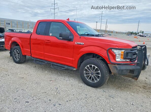 1FTEX1EP9JFE68613 2018 FORD F150 Красный Передняя правая четверть