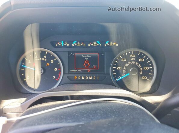 1FTEX1EPXGFA34919 2016 FORD F150 Черный Вид щитка приборов