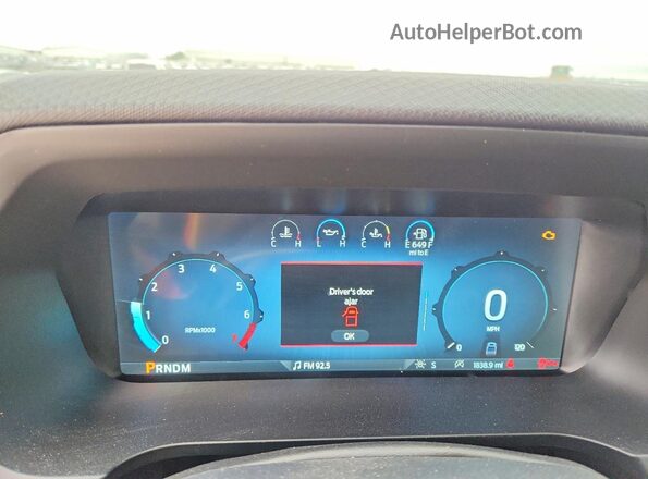 1FTEX2KP4SKE74743 2025 FORD F150 Gray Instrument cluster view