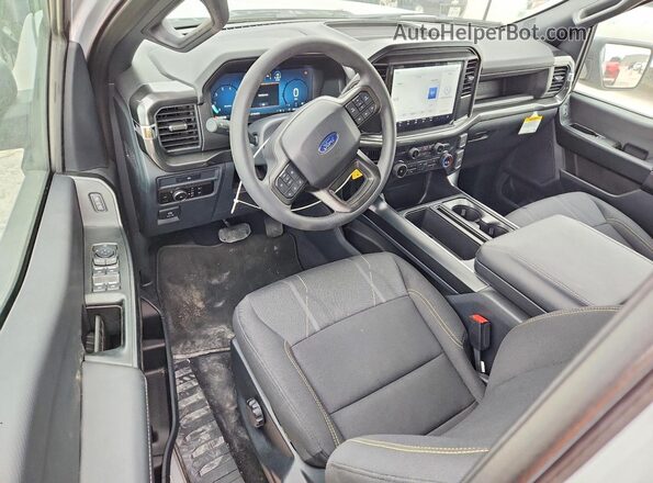 1FTEX2KP4SKE74743 2025 FORD F150 Gray Dashboard view