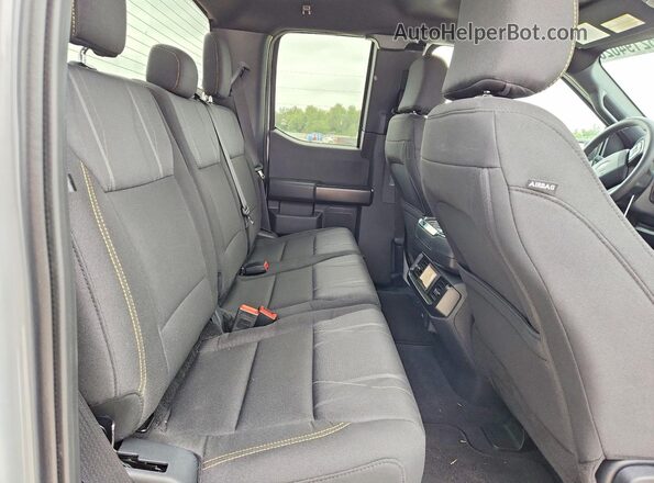 1FTEX2KP4SKE74743 2025 FORD F150 Gray Rear seats view