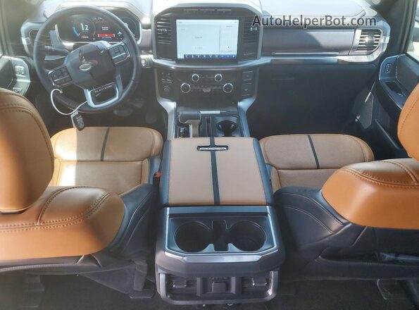 1FTFW1CD9NFB33387 2022 FORD F150 Серый Вид панели приборов