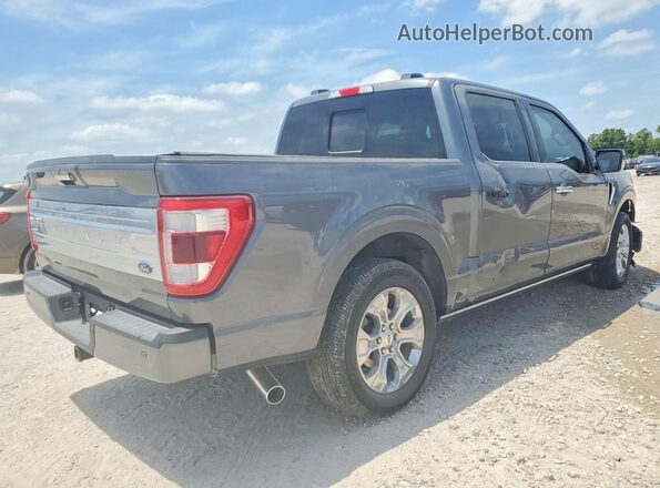 1FTFW1CD9NFB33387 2022 FORD F150 Серый Задняя правая четверть