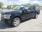 2018 Ford F-150 Platinum Черный vin: 1FTFW1E10JFD52736