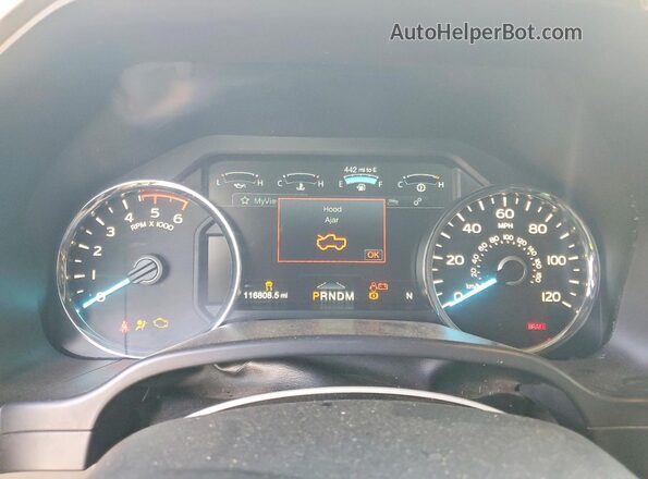 1FTFW1E14JFD60774 2018 FORD F150 Silver ხელსაწყოთა პანელის ხედი