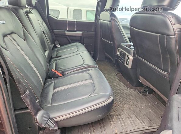 1FTFW1E15JFD95033 2018 FORD F150 Brown Vista de los asientos traseros