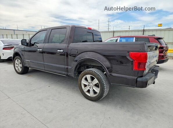 1FTFW1E15JFD95033 2018 FORD F150 Brown Trasero izquierdo
