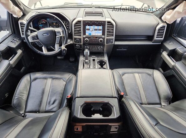 1FTFW1E15JFD95033 2018 FORD F150 Brown Vista del salpicadero