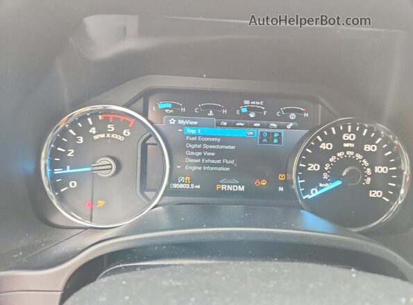1FTFW1E15JFD95033 2018 FORD F150 Brown Vista del cuadro de instrumentos