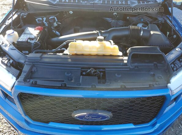 1FTFW1E46LFB74635 2020 FORD F150 Blue Widok wnętrza z tyłu