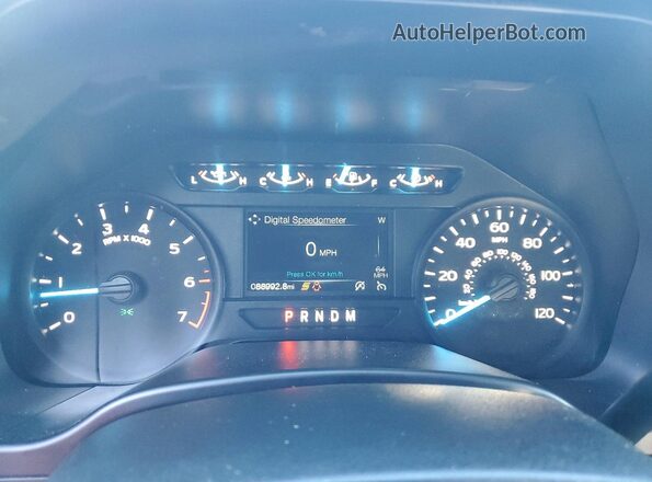 1FTFW1E46LFB74635 2020 FORD F150 Blue Widok zestawu wskaźników