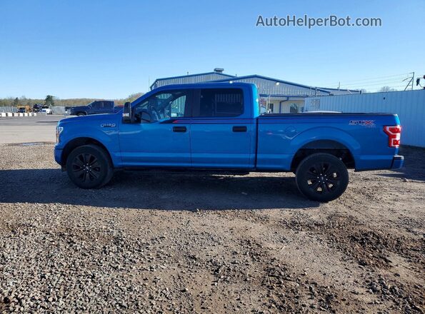 1FTFW1E46LFB74635 2020 FORD F150 Blue Widok komory silnika